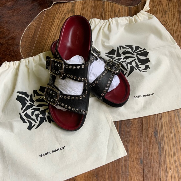 Isabel Marant Studded Sliders - Picture 3 of 11